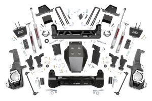 GMC Sierra 2500 HD Suspension Lift Kit - Rough Country - 7 Inch Lift Kit with Torsion Drop - '20-'25